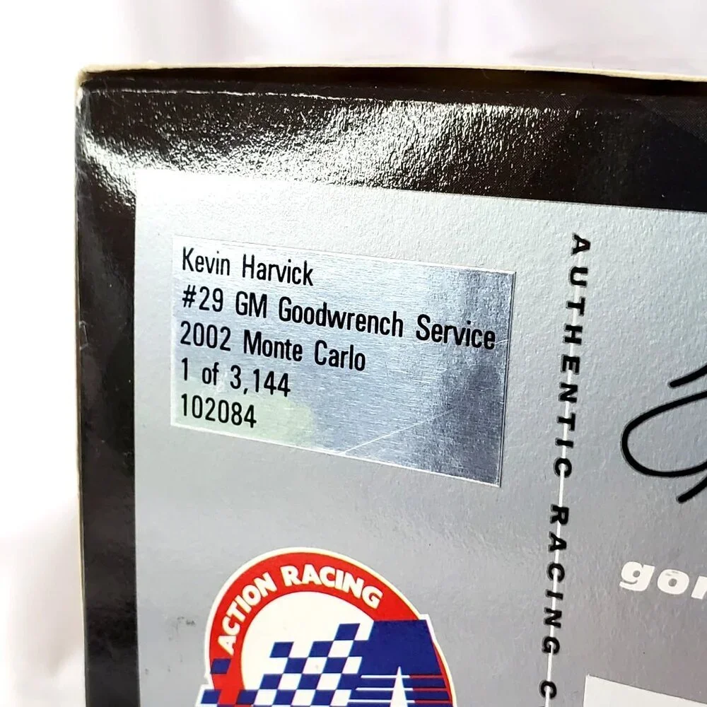Kevin Harvick #29 2002 GM Goodwrench Service Monte Carlo 1:24 Limited 1 of 3144